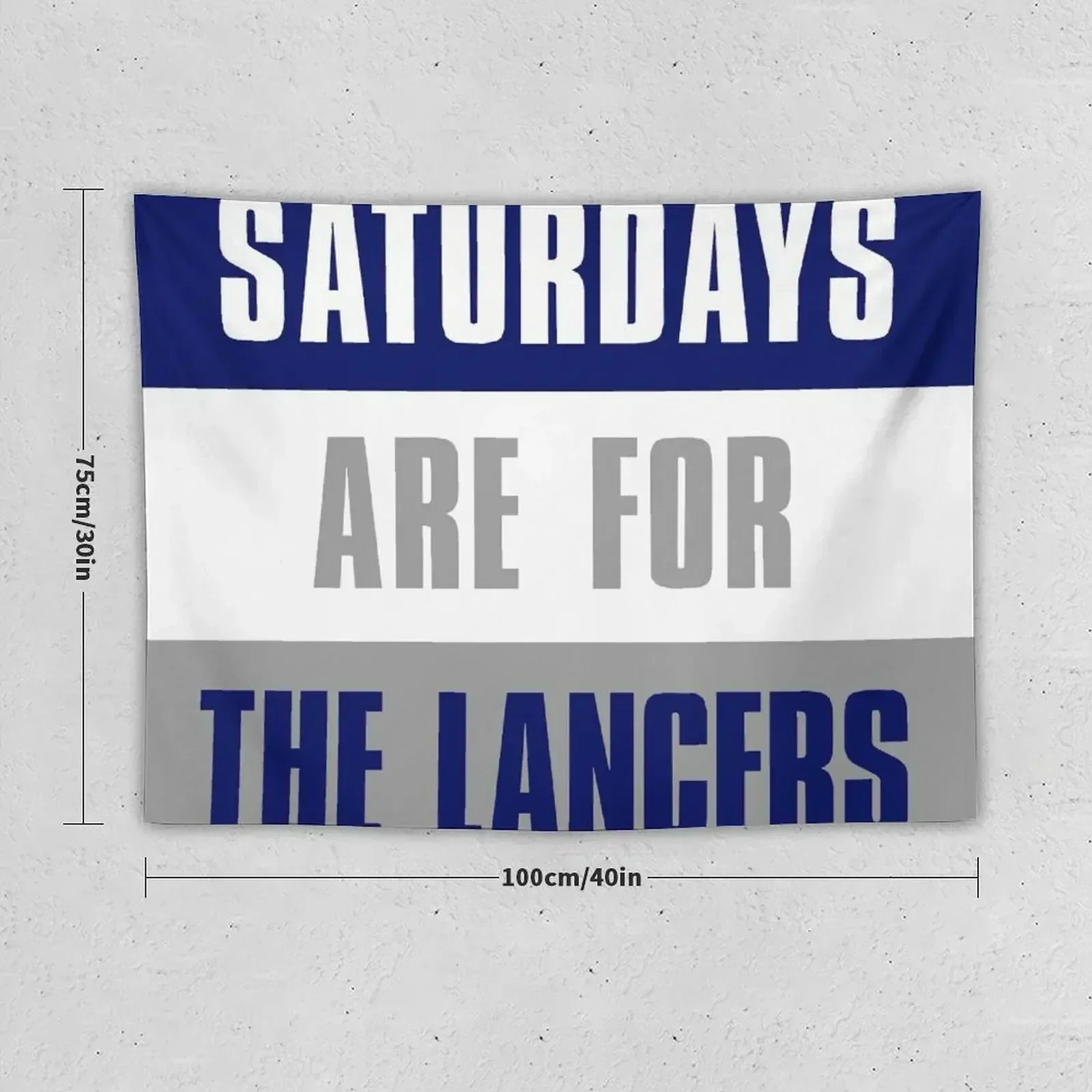 Saturdays are for The Lancers, Longwood University Tapestry Funny Wall Art Wall Coverings Tapestry