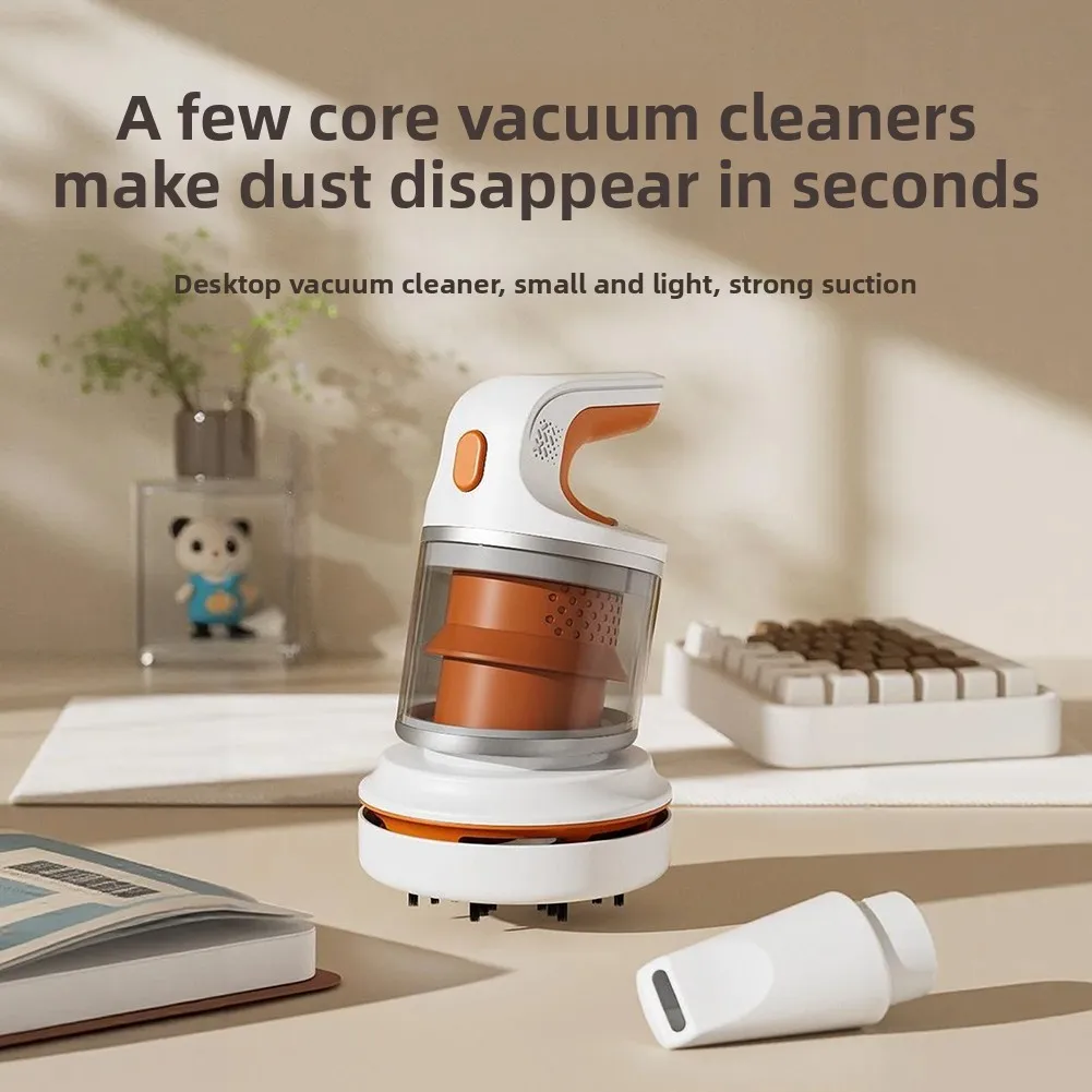 Small Rechargeable Keyboard Cleaner Cordless Design & Ultra-Lightweight Portability Deep Cleaning Car Seats Crevices