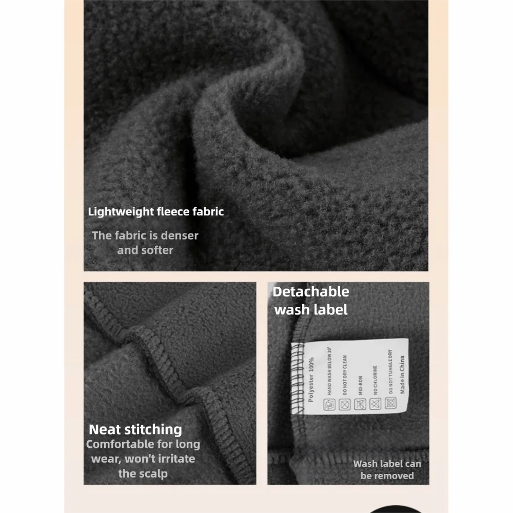 Polyester Ear Protection Cap Coldproof Parent Child Windproof Hat Multiple Colors Windproof Design Headwrap Hat Skiing