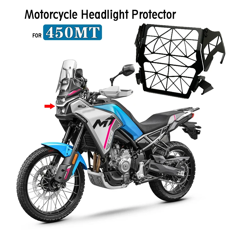 

2025 NEW Motorcycle 450MT Headlight Head Light Guard Protector Cover Protection Grill For CFMOTO CF450MT MT450 mt 450 MT 2024