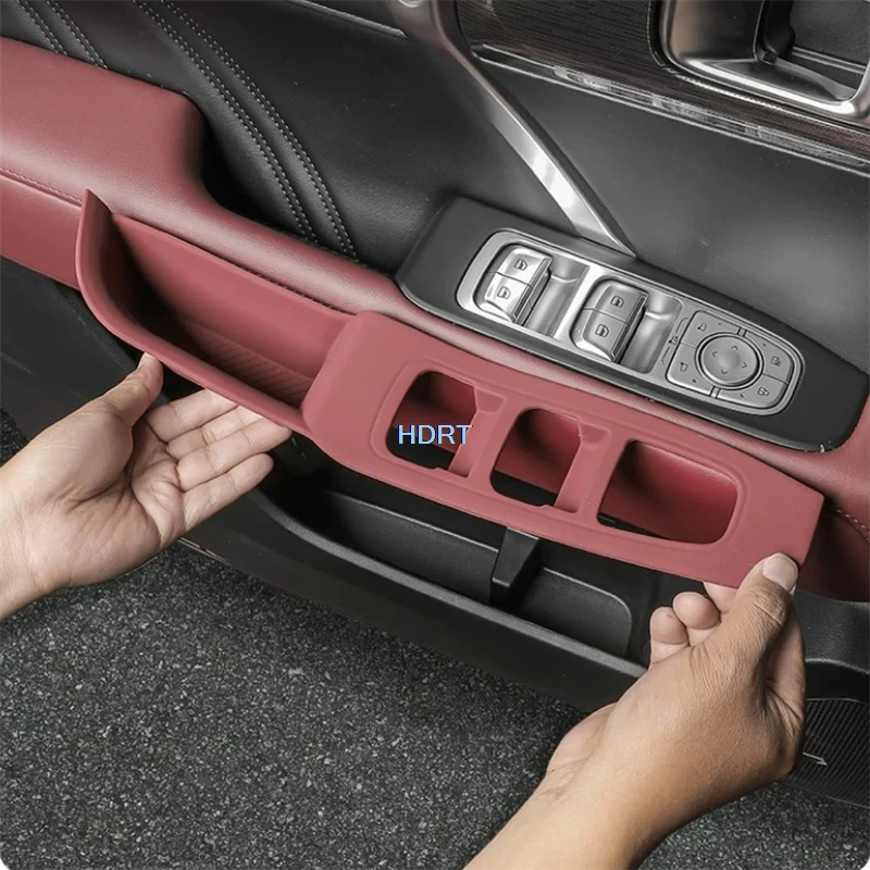For GWM Tank 400 2023 + Door Window Switch Storage Box Glass Lift Container Case Organizer Tray Cover Car Styling Accessories
