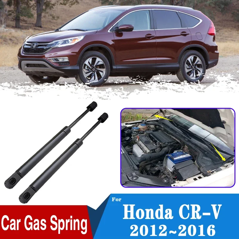 For Honda CR V Accessories CRV CR-V MK4 2012~2016 Car Front Hood Engine Cover Shock Bars Supporting Strut Spring Car Accessories