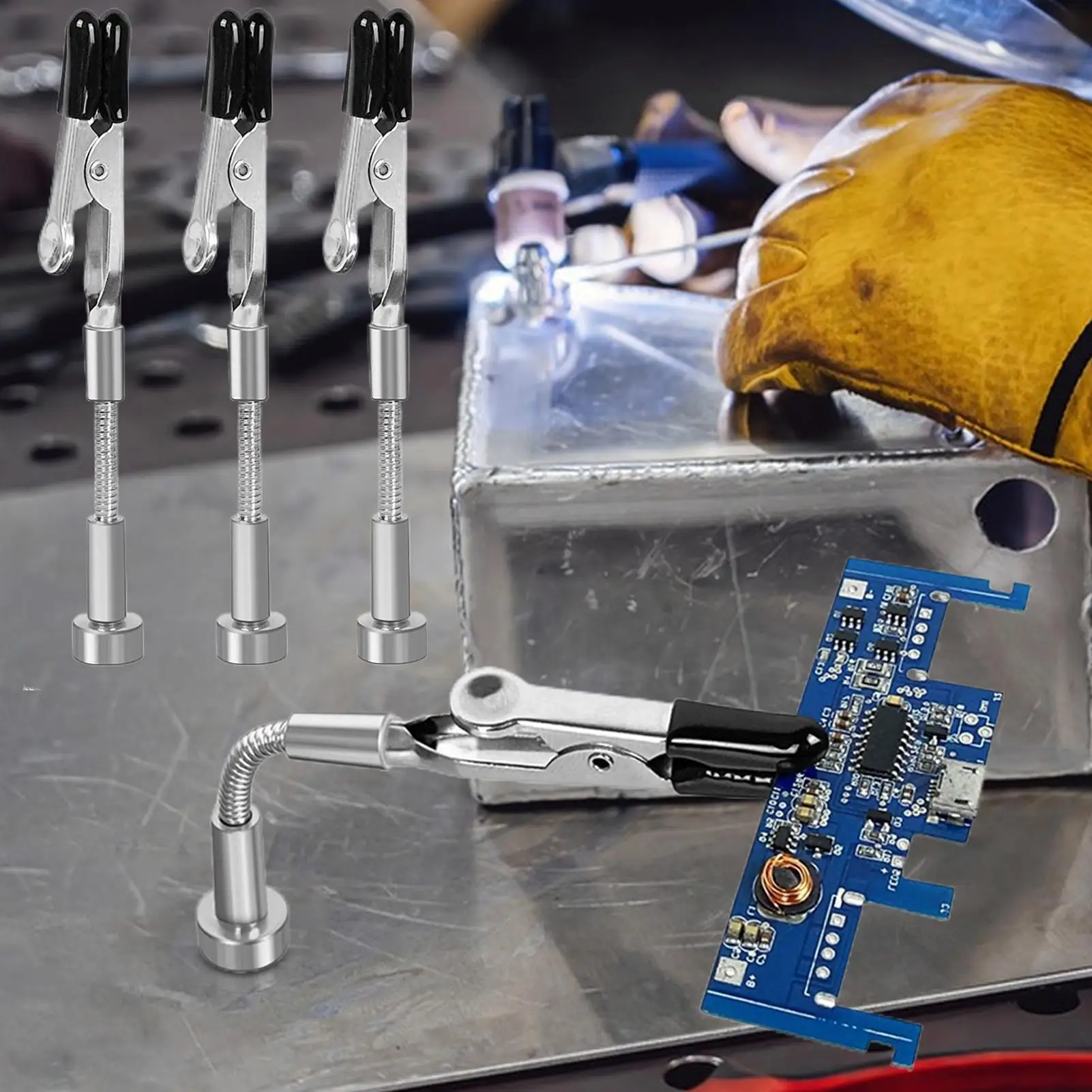 

Руки помощи, пайка, гусиная шея, третий ручной инструмент для пайки, зажимы, вращающиеся для электроники, хобби, рабочая станция, ювелирные изделия