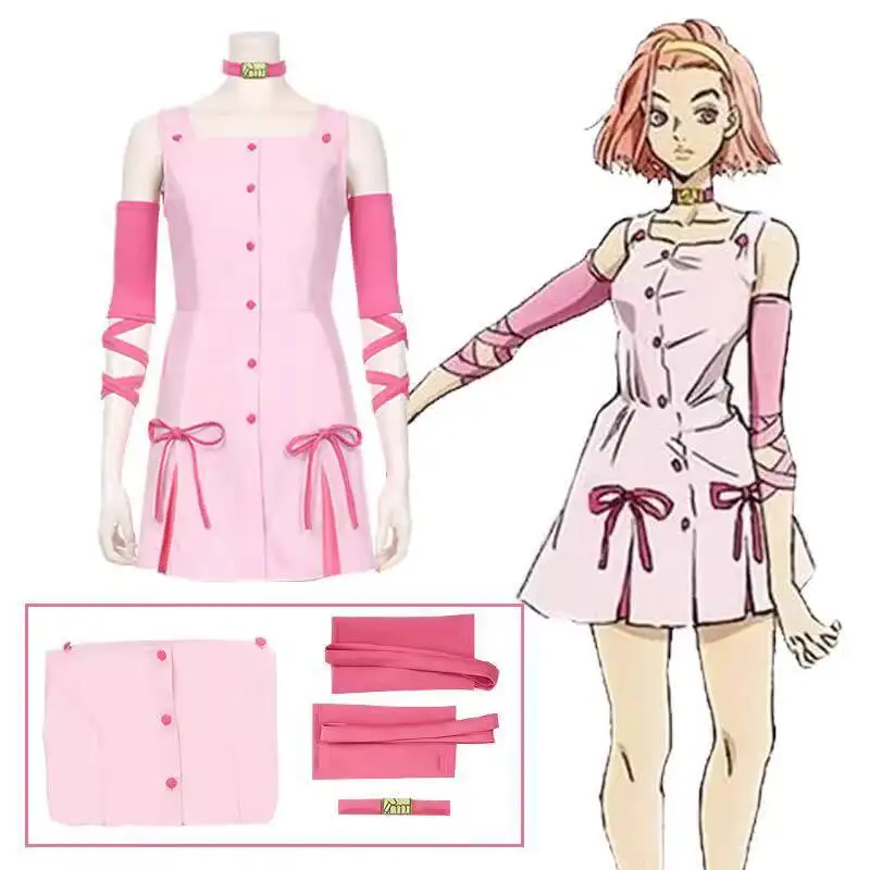 

JOJO's Bizarre Adventure Sugimoto Suzume Cosplay Costume Real Anime Women's Cosplay Outfit Full Set
