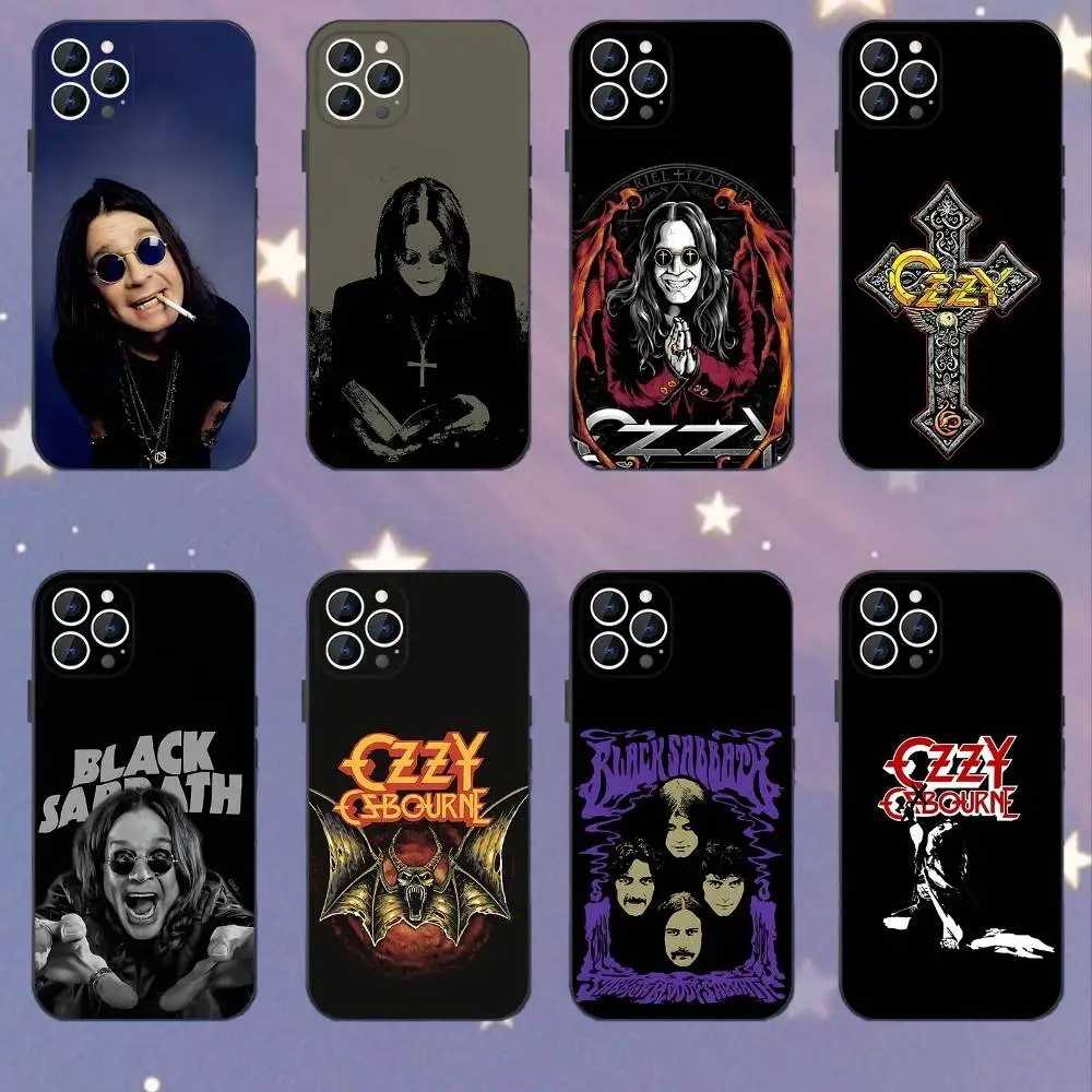 

Black S-Sabbath O-Ozzy Osbourne Phone Case For iPhone 16e,16,15,14,13,12,11,Pro,X,XS,Max,XR,Plus,Mini Soft Black Cover