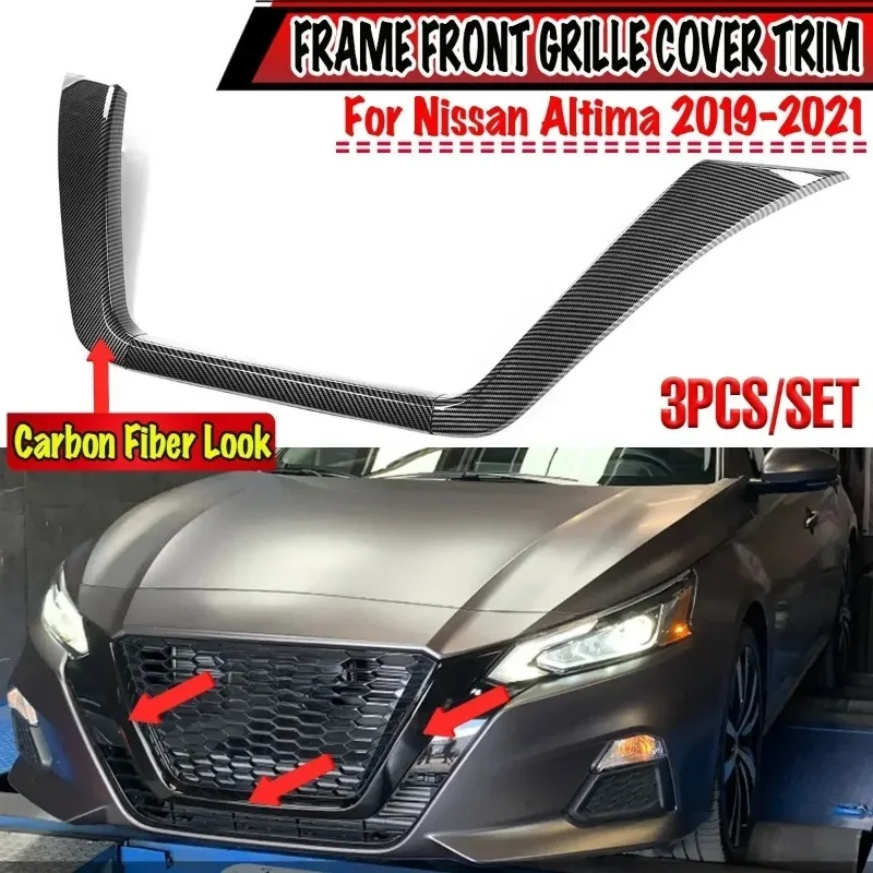 Mejora tu paseo con parrillas de carreras Para Nissan Altima 2019-2021 ABS parachoques delantero cubierta de rejilla embellecedora Accesorios Para Auto