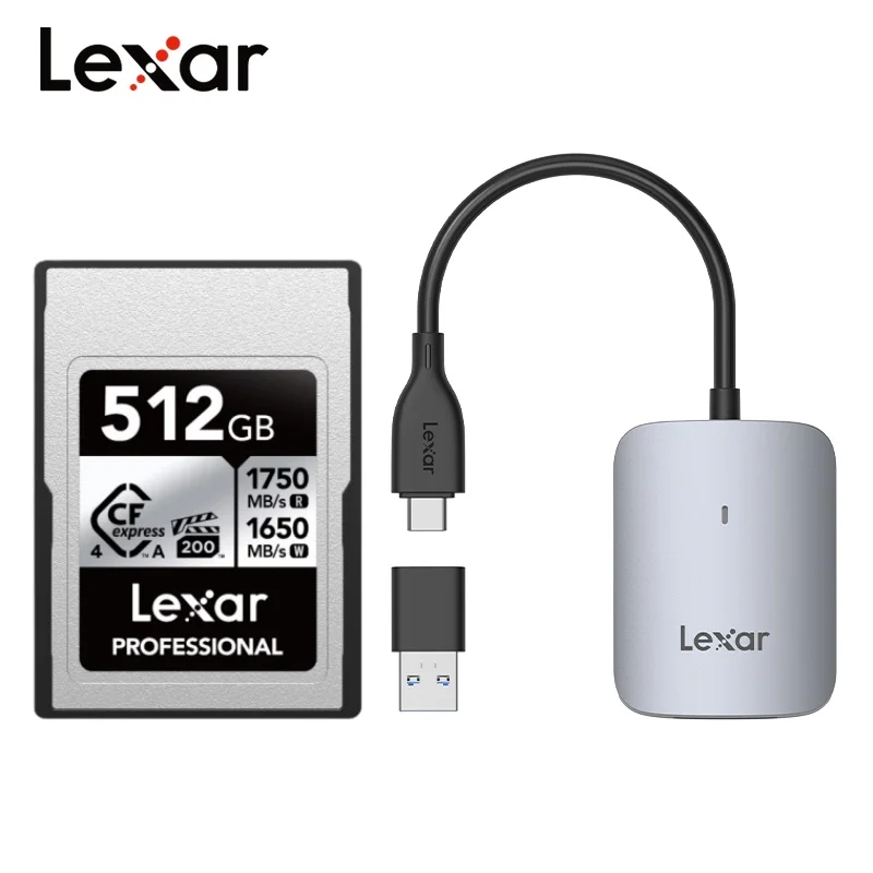 Карта памяти Lexar Professional SILVER CFexpress 4.0 Type A, 256 ГБ/512 ГБ, VPG200, 8K CFA, для камер SONY, скорость до 1750 МБ/с