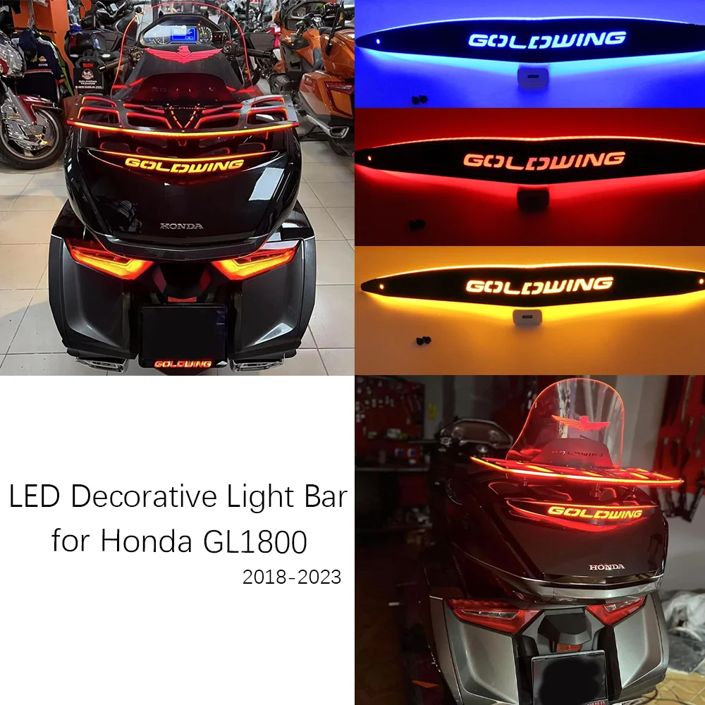 

for Honda GL1800 Rear Luggage Compartment Light Bar Goldwing 1800 Motorcycle Rear Compartment LED Decorative Light Bar 2018-2023