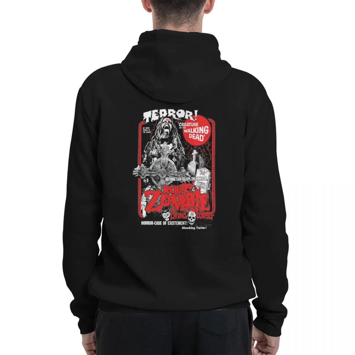 Rob Zombie Creature Of The Walking Dead The devils rejects  house of 1000 corpses horror movie men's Double-sided Printed Hoodie