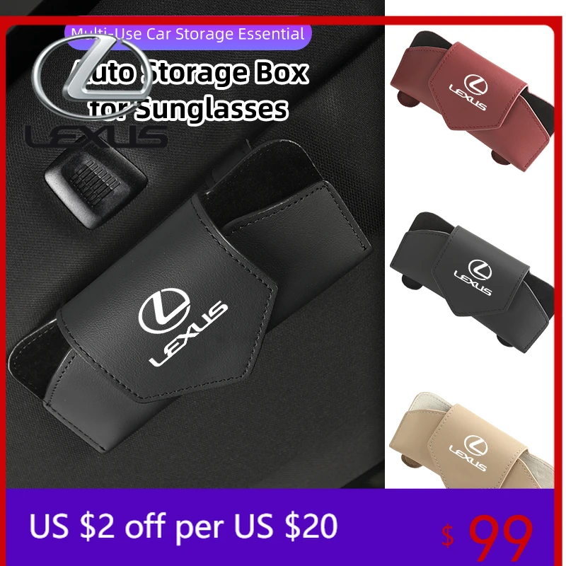 

Interior Mouldings Car Sun Visor Storage Box Glasses Case Sunglasses Holder Accessories For Lexus UX250h RX450h CT200h RX400h NX