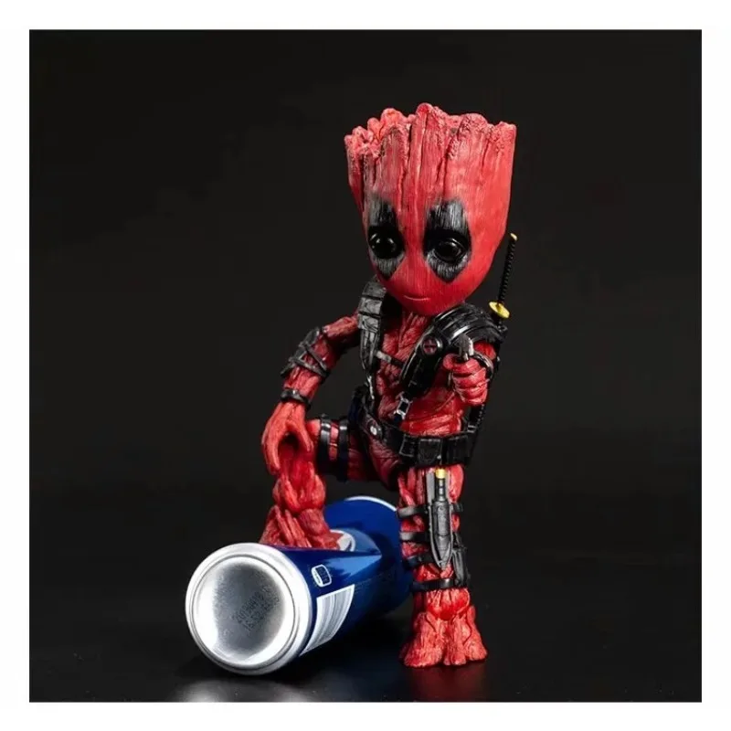 Guardians of the Galaxy 2 Anime Groot Little Tree Man COS Deadpool Action Figure Hobby Collectible Model Toy Figures gifts