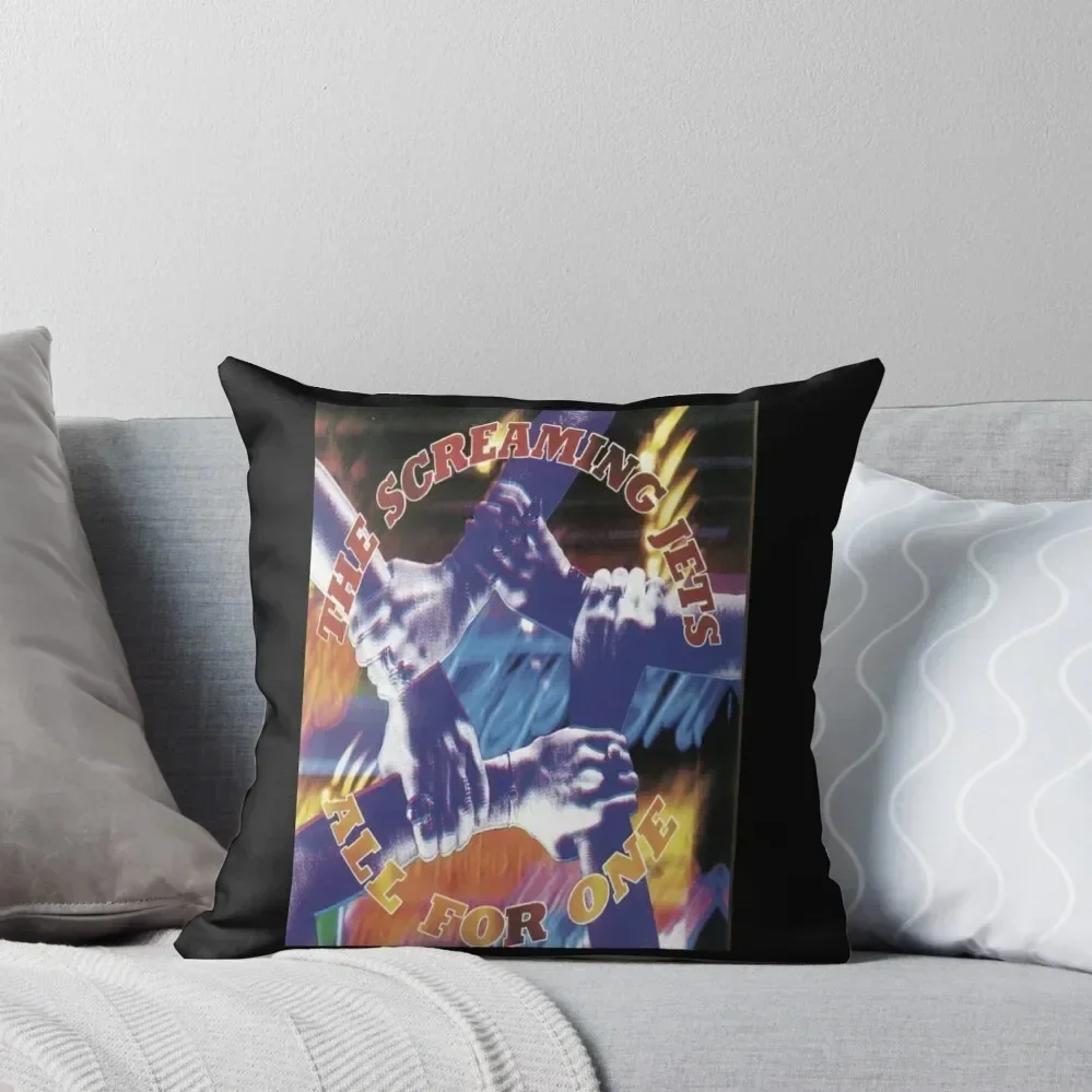 

All for one the screaming jets Throw Pillow Cushion Cover Set christmas cushions covers Cushion Cover For Sofa pillow