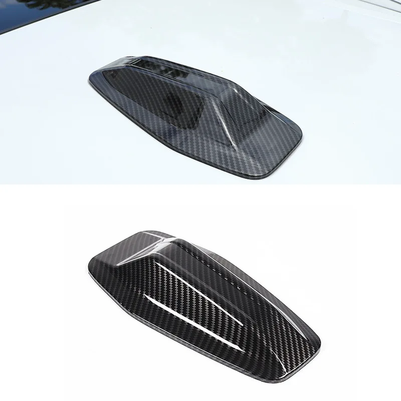 For ABS carbon fiber pattern BMW 4 Series G26 2022, X1 23 antenna cover decoration modification