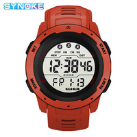 Digital Watches Men Men Numbers Sport Watch 5ATM Waterproof Back Light Round Screen Digital Multifunction Alarm Swimming