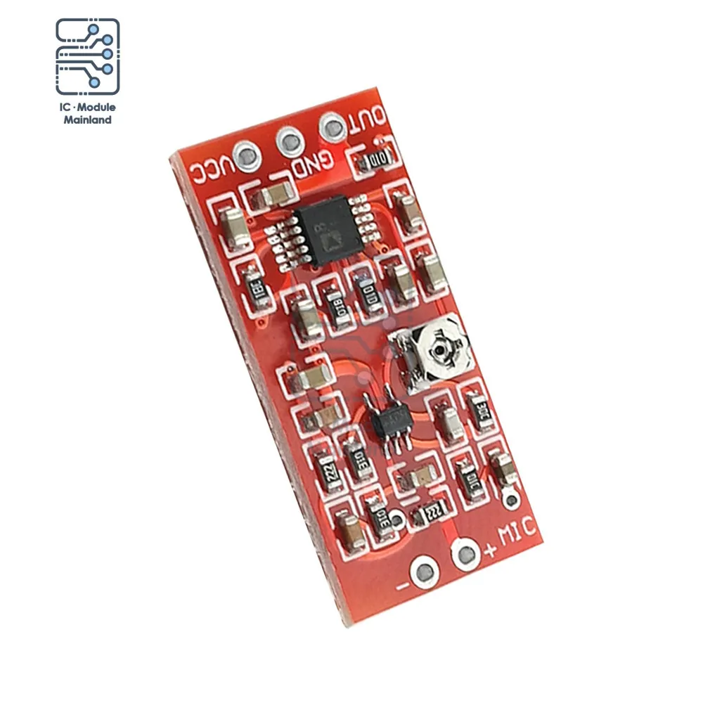 Imagem -03 - Electret Microfone Pré-amplificador Módulo Voz Amp Compressão Max4466 Ssm2167