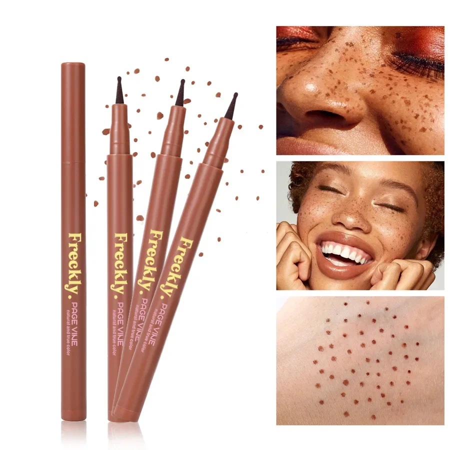 La simulación de lápiz de máscara de manchas naturales no es fácil de decolorar, lápiz para pecas, lápiz de maquillaje para pecas de simulación Natural