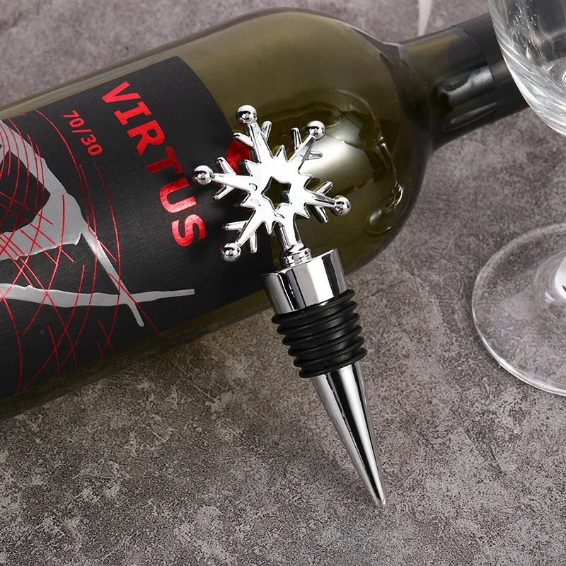 100pcs Plastic Wine Red Wine Bottle Stopper Vacuum Wine Stopper, Six Silk Red