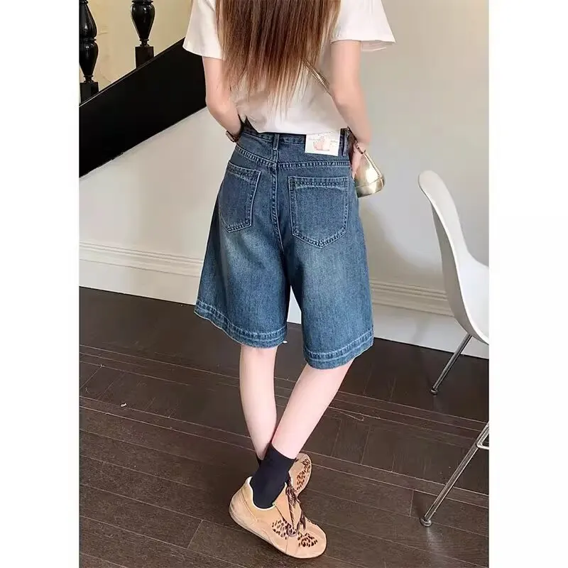 المرأة شورت جينز الدنيم امرأة السراويل ملابس الصيف عالية الخصر الجينز يرفع الأرداف Coquette فضفاض الجورت شوجو فتاة نمط