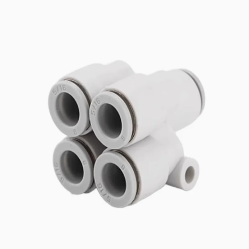 

20 шт. Пятиходовой разъем KB2UD Один на четырех выходов Y-образный пневматический разъем с регулируемым диаметром KB2UD04 06 08 10 6-8