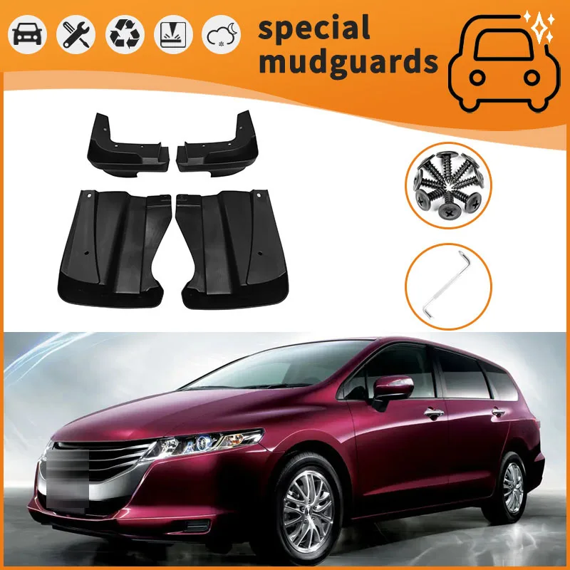 

For 09-19 models Honda Odyssey Mudguards Fender Mudflaps Front Rear Flares Splash Guards Cover Car Accessorie