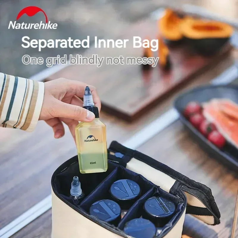 Imagem -04 - Naturehike-picnic Seasoning Bottle Grupo Outdoor Bbq Cooking Oil Tank Camping pp Flavour Pot Conjunto com Bolsa de Armazenamento Pcs Pcs