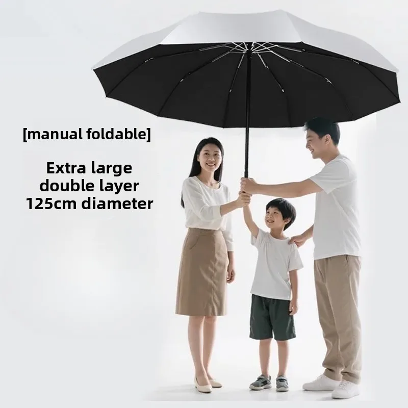 

Fully Automatic Double-Layer Wind-Resistant Folding Reverse Umbrella for Men & Women, Double-Person Use, Storm Protection