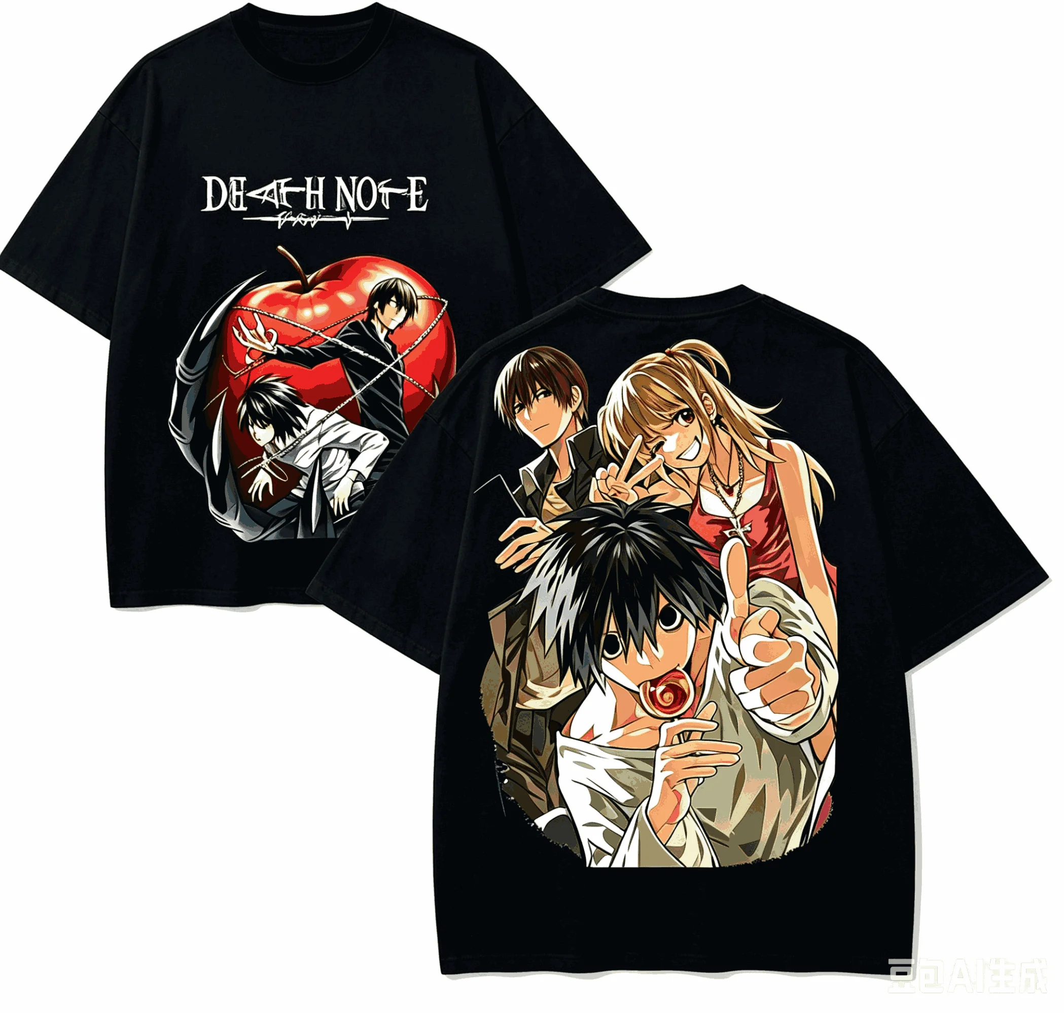 Death Note Anime Lover T-shirt Harajuku Cotton New Model High Street Retro Fashion Oversized Unisex hot product Classic soft tee