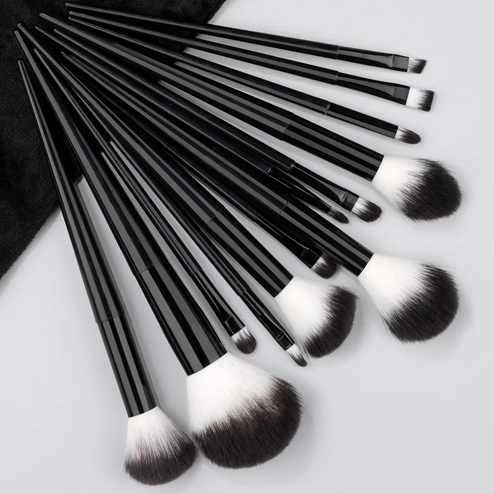 Soft Fluffy Maquiagem Brushes Set, Sombra Escova, Detalhe Corretivo, Blush, Loose Powder Foundation, Highlighter Beauty Tool, 8Pcs-20Pcs