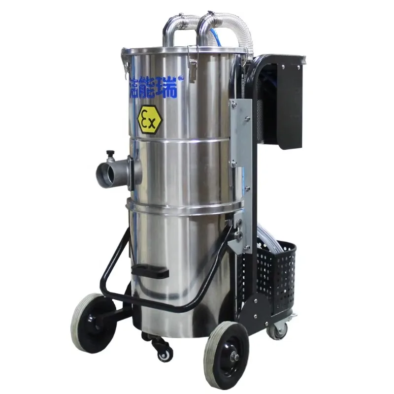 

EX60-2 60L Dual Venturi Статический проводящий барабанный пылесос — вакуумный шланг и инструменты D40