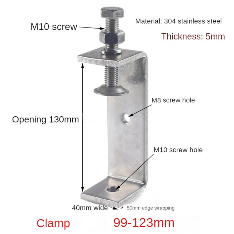 

Flash Trend Clamp Heavy Duty Clamp Metal C Clamp Woodworking C-Clamp With Wide Jaw Opening (130MM),4PCS