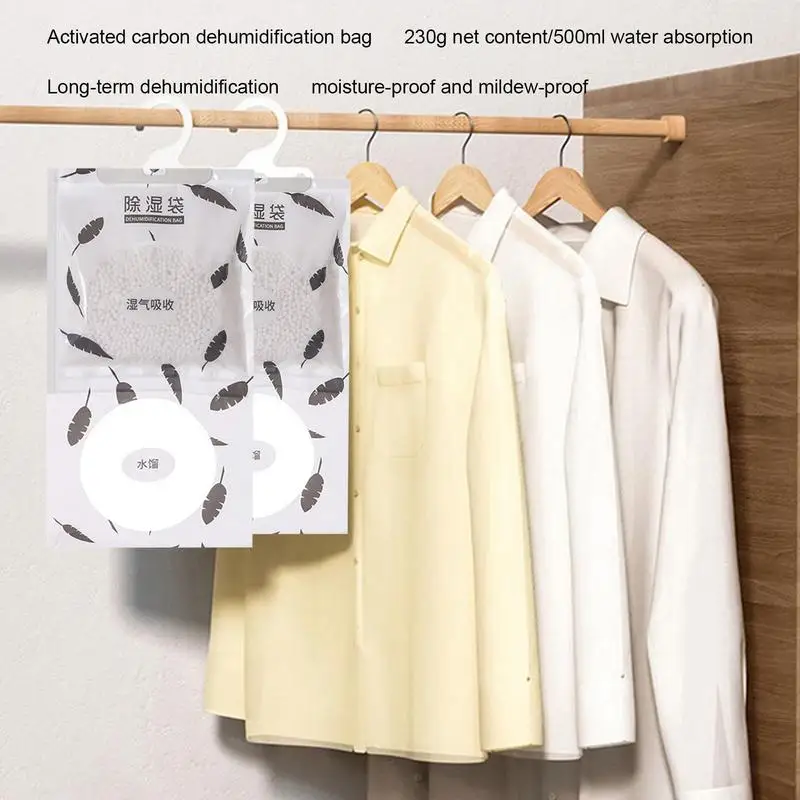 Moisture Absorber Hangings Bags 10pcs Dehumidifier Bag Hangings Closet Dehumidifier Bags Fragrance Free Moisture Bag For Meeting