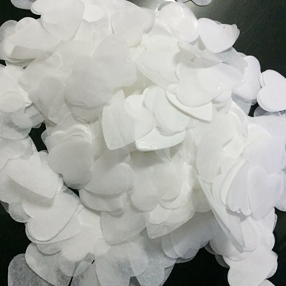 10000 Stück Papier-Konfetti-Mix, farbiges Papier, biologisch abbaubar, weiß/rosa/rot/Herz-Konfetti, Geburtstagsfeier, Hochzeit, DIY-Feier – Detail 2