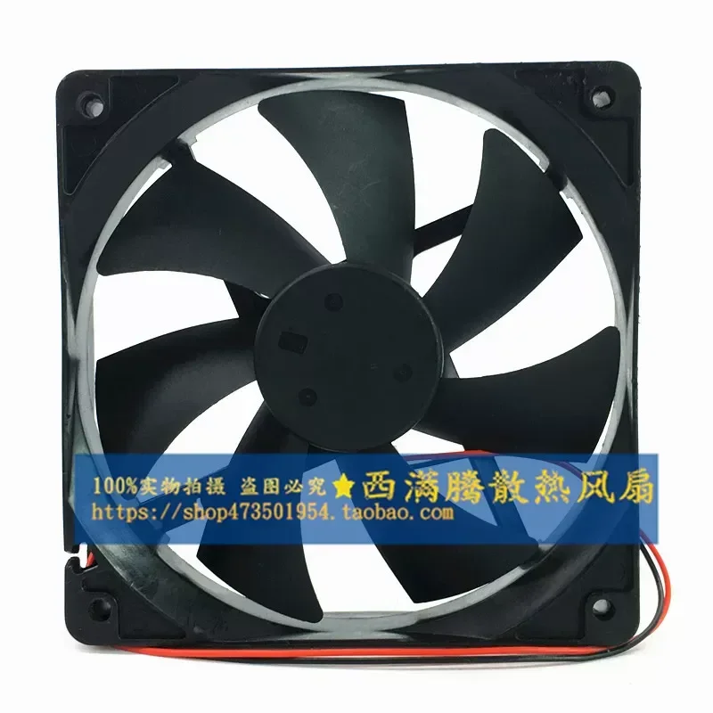 D12BL-12 12V 0.30A 12cm, chassis 2-wire cooling fan original genuine Yuelun 12025