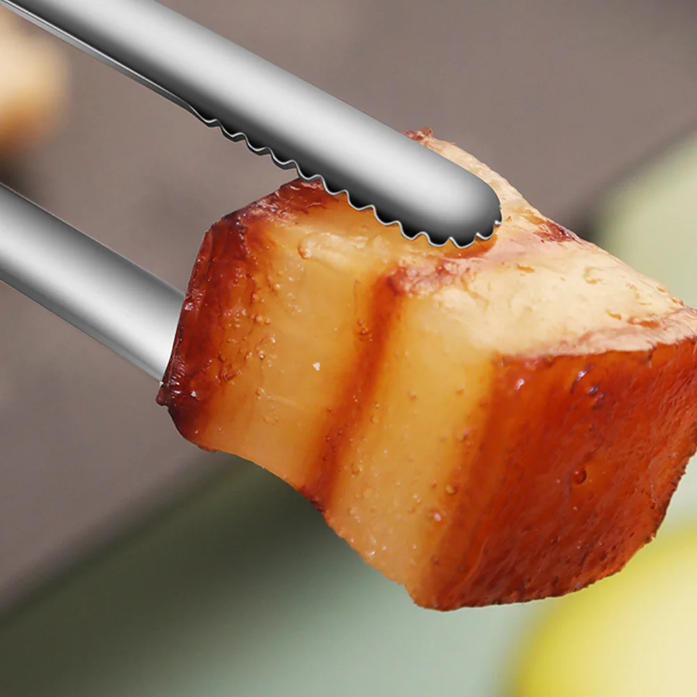 

Sawtooth Blue Stainless Steel BBQ Kitchen Restaurant Clamps Tools Food Practical Food Clamp Clamp