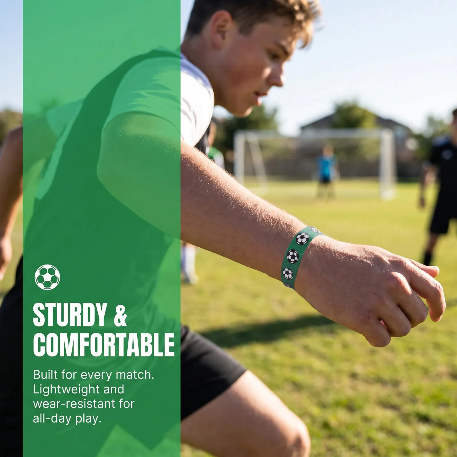 30Pcs Football Play Wristbands Vibrant Colorful Elastic Soccer Bracelets Team Spirit Party Favors Soccer Accessories for