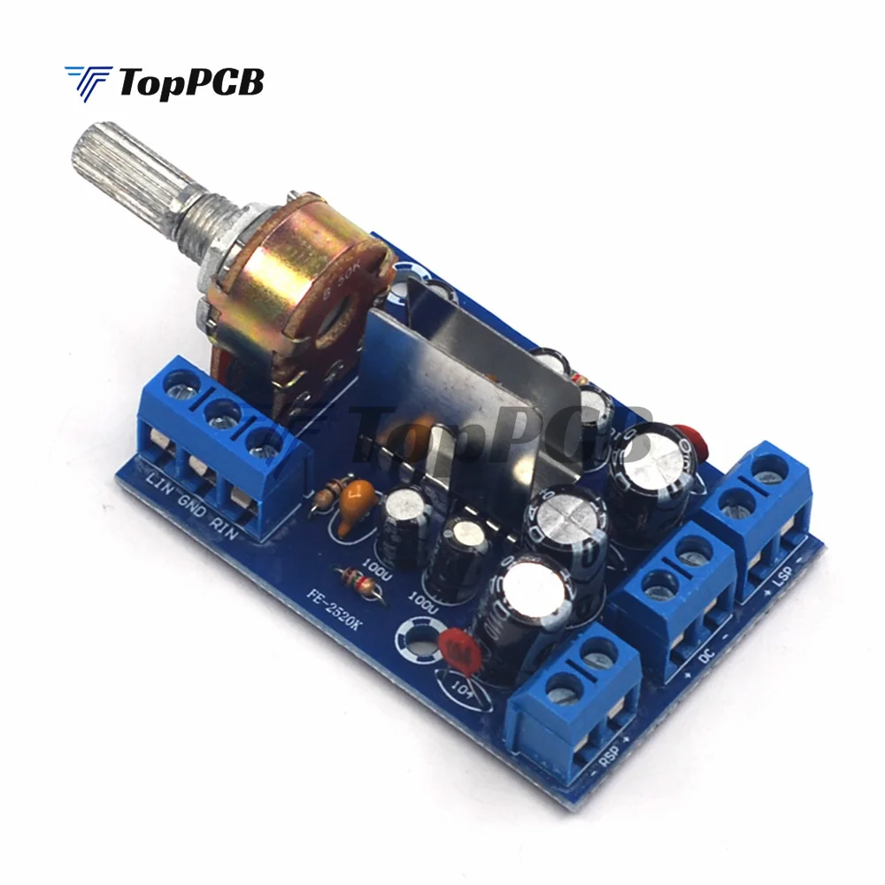 TEA2025B Mini Audio Amplifier Board Dual Stereo 2.0 Channel Amplifier Board For PC Speaker 3W+3W 5V 9V 12V CAR