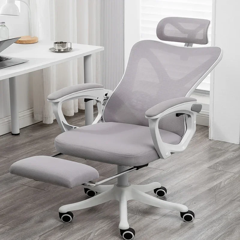 Z Silla de Oficina nórdica para juegos, Silla de Oficina ergonómica de espera giratoria Kawaii, Editor de tocador, Silla de Oficina ergonómica, muebles para el hogar