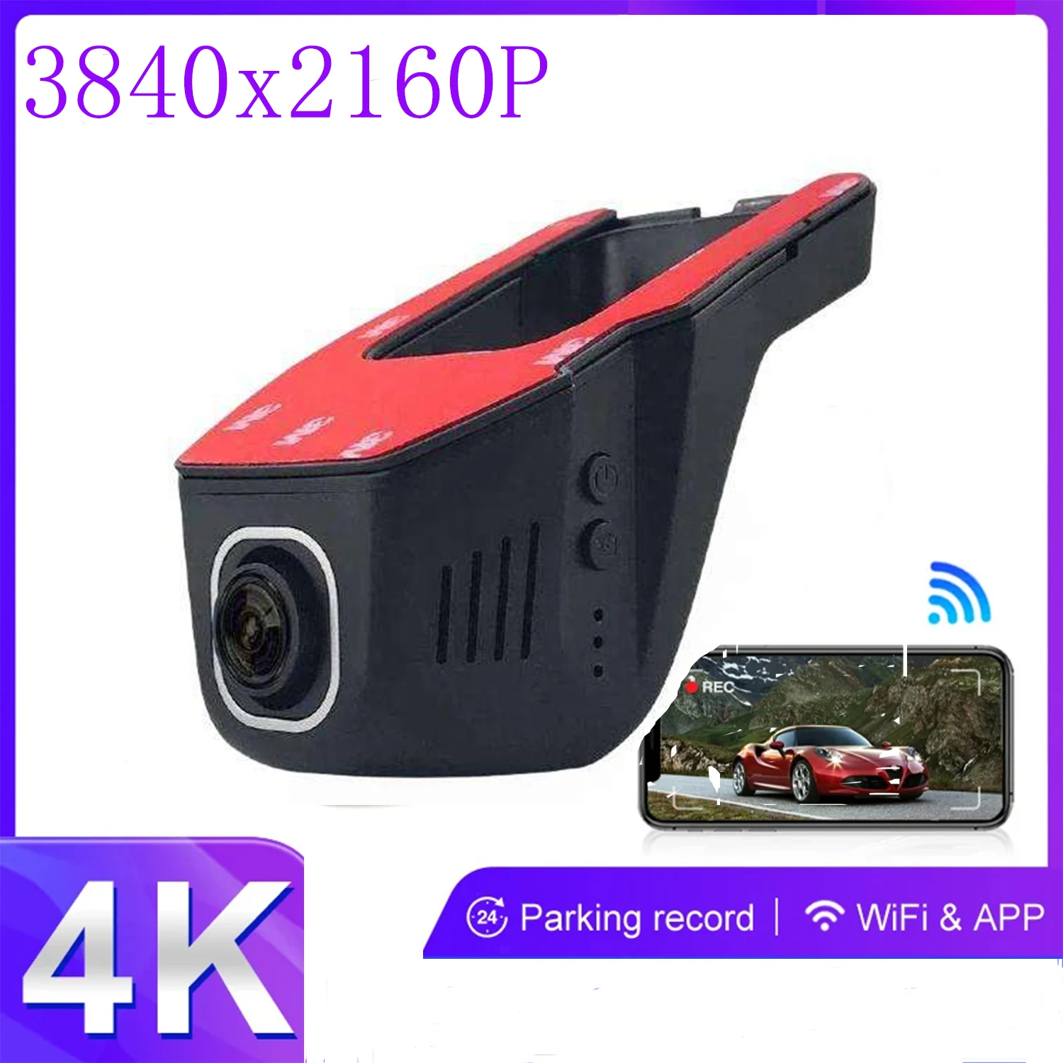 hd 4K 3840x2160P WiFi Car DVR Dash Cam Camera 2K 24H Parking Monitor APP Control Car Driving Video Recorder for all cars