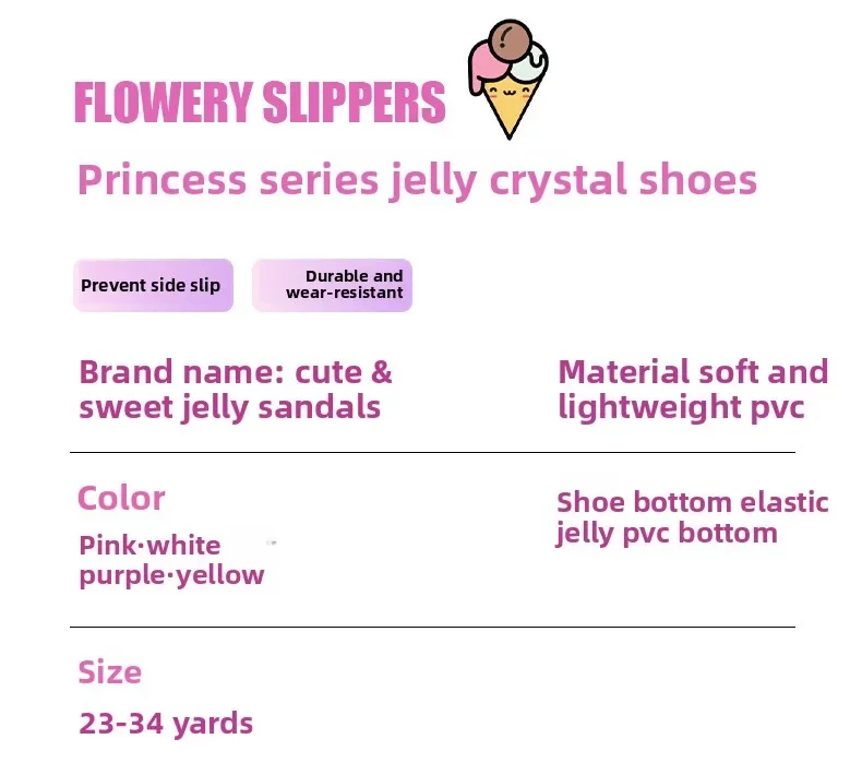 Modische Sommer-Neuheit: Kinder-Jelly-Sandalen, Trendige Süße Strandschuhe, Mädchen-Cartoon-Frucht-Sandalen, Schüler-Kristallschuhe – Detail 5
