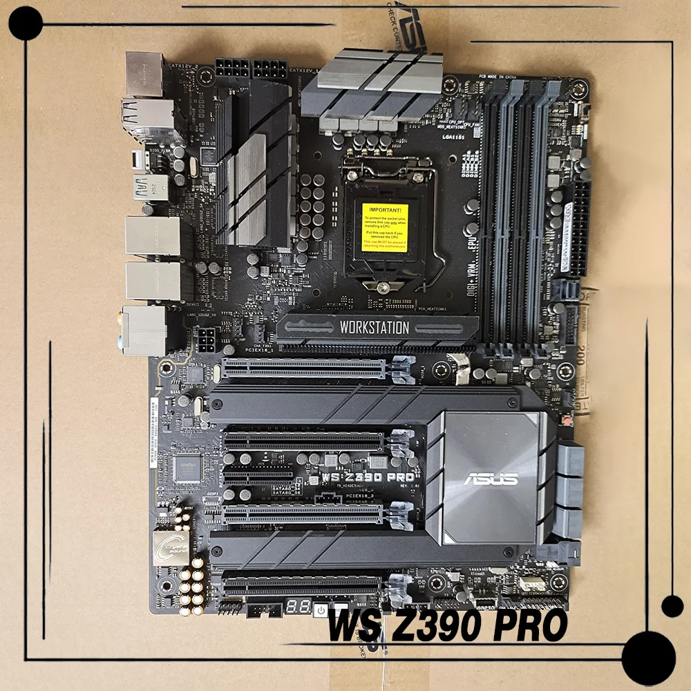 For Asus WS Z390 PRO 9gen LGA1151 Cpu Workstation Motherboard Server ATX Big Board