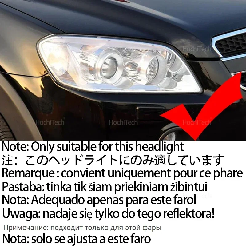 For CHEVROLET CAPTIVA S3X 2006 2007 2008 2009 2010 2011 16-Color RGB Cotton LED Headlight Angel Eyes Ring Lamp Remote Control