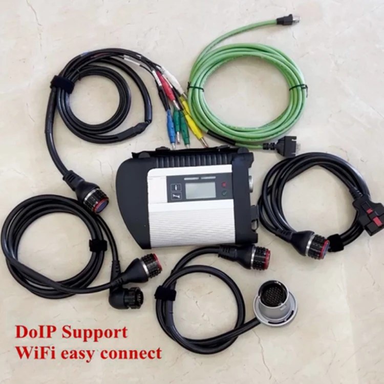 

Полный чип MB Star C4 WIFI DoIP SD Connect Compact 4, новейшее программное обеспечение 2025.03, мультиплексор, 5 кабелей, диагностические инструменты для Mercedes