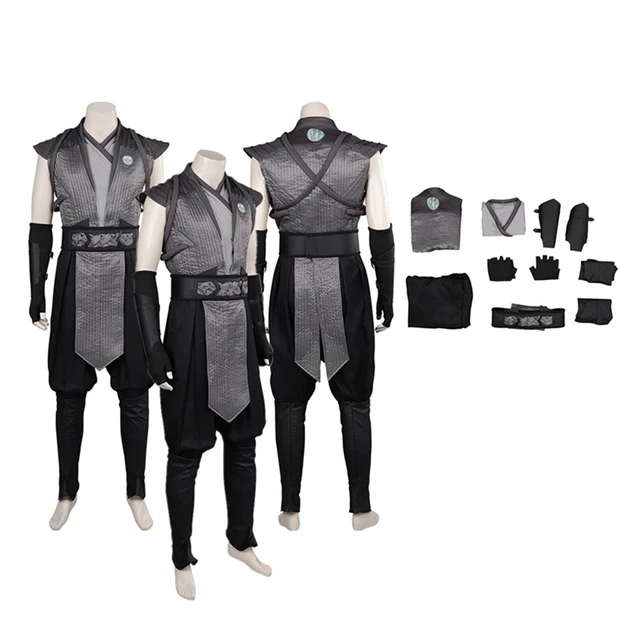 Smoke Cosplay Mannen Kostuum Mortal Cos Kombat Vest Broek Handschoenen Fighter Roleplay Halloween Carnaval Feestpak AliExpress