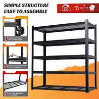 Nnovaroom  72" Adjustable Metal Double Layer Column Shelving, Commercial Grade Utility Rack for Warehouse, Basement, Kitchen 4