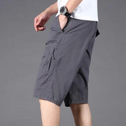 New Summer Casual Shorts Men Cotton Cargo Shorts Running Sportswear Bermuda Shorts Cool Breathable 6XL Capri Shorts Big Size