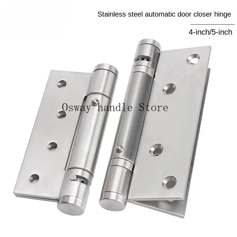 2PCS Ball Bearing Butterfly Butt Folding Self Closing  Door Hinges Stainless Steel  Adjustable Wooden Spring Doors Hinge