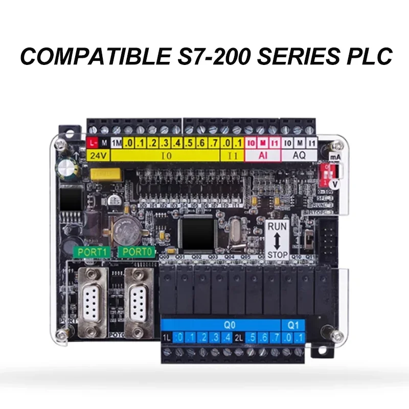 GPU223XP Industrial Control Board Compatible with Siemens S7-200 Series CPU224 PLC 10DI/10DO 2AI 2AO Controller Simple CPU224XP