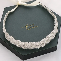 Pearl Rhinestone Headband Tiara Hairband Wedding Accessories New Design Hair Accessories For Women Rhinestone headband
