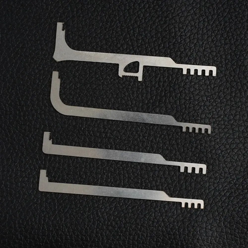 컴팩트 잠금 따기 세트 녹 방지 키 교체 도어 열기 키 편리한 전문 자동차 선택 후크