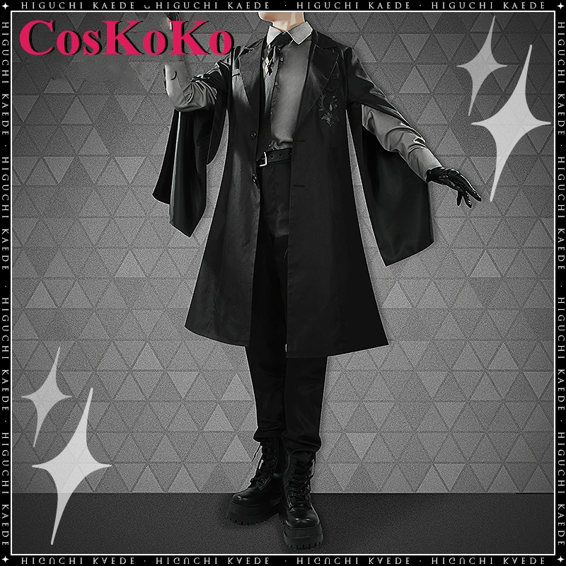 【Customized】CosKoKo Kanakana/Knkn Cosplay Anime VTuber Costume Fashion Handsome Uniforms Halloween Party Role Play Clothing New